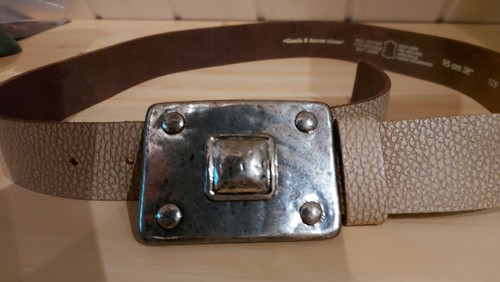Gürtel leder beige - 95, 4