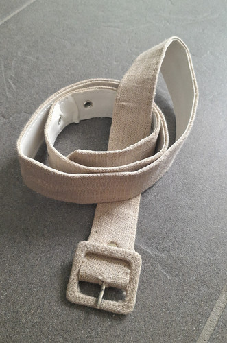 Damen stoffgürtel beige - 3, cm